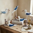 thumbnail image 2 of ANXPTIME Seagulls Statues Figurines Tabletop Ornament Carved Wood Seagulls Sculptures, 2 of 9