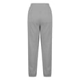 thumbnail image 4 of BXINGOHAI Women's Casual Joggers Pants V Crossover High Waisted Baggy Lounge Bottoms Pants 2024 Fall Winter Sweatpants Today Gray,L, 4 of 5