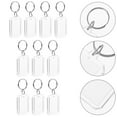 thumbnail image 2 of 10pcs Clear Acrylic Keyring Blank Photo Picture Frame Keychain DIY Keyring Supply, 2 of 4