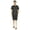 Heather Dark, variant on Solid Cotton 2 Pc Nightwear Set Summer Shorts and Tshirt Set For Men Sleepwear Classic Pajama Set