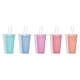 thumbnail image 3 of 1PC Cute Water Bottle For Coffee Juice Milk Tea Kawaii Plastic Cold Cups With Lid, 3 of 5