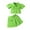 Green, variant on Toddler Baby Girl Skirts Outfit Spring Summer Kids Clothes Sleeveless Knit Vest Top + Pleated A Line Skirt Set