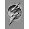 thumbnail image 2 of Women's Zack Snyder Justice League The Flash Silver Logo  Racerback Tank Top Gray Heather 2X Large, 2 of 4