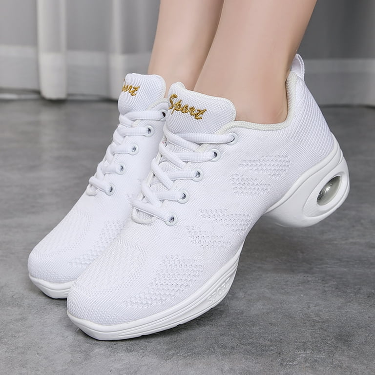 Split sole top dance sneakers