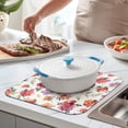 thumbnail image 6 of Microfibre Drying Mat for Kitchen Pioneer Dish Drying Drainer Mat Absorbent Colorful Floral Drying Mat Washing Up for Glass, Plate & Cup 16inch X 18inch, 6 of 7