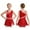 Red, variant on TiaoBug Girls Christmas Candy Cane Costume Shiny Sequins Ballet Dance Leotard Dress Red 8