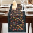 thumbnail image 3 of Table Runners 72 Inches Long Dress Scarves, Boho Flowers Farmhouse Kitchen/Dining Table Runner, Coffee Tablerunners, Spring Abstract Watercolor Floral Leaf 18x72 Inch, 3 of 9
