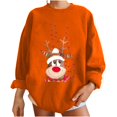 thumbnail image 1 of Blusa de manga larga informal con estampado de sudaderas para mujer a la moda navideña para mujer Fridja fhghd635, 1 of 4