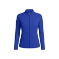 thumbnail image 6 of Womens Lightweight Sun Protection Shirts Full Zip Long Sleeve Sun Protection Athletic Jackets Blue S(S), 6 of 7