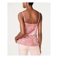 thumbnail image 2 of INC Womens Pink Velvet & Lace Camisole Spaghetti Strap V Neck Top S, 2 of 3