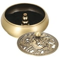 thumbnail image 6 of Worgeous Vintage Brass Incense Burner Brass Incense Holder Chinese Style Brass Censer with Lid, 6 of 8