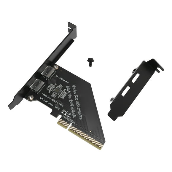 Card PCIe 4.0 X8 to Oculink Card High Speed Data Transfer 128 GT/s SFF 8612 Secure Connection External Graphics Card for NVMe SSD GPU EGPU