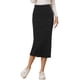 thumbnail image 2 of Falda elegante para mujer Allegra K Midi Unicolor Negro XS, 2 of 2