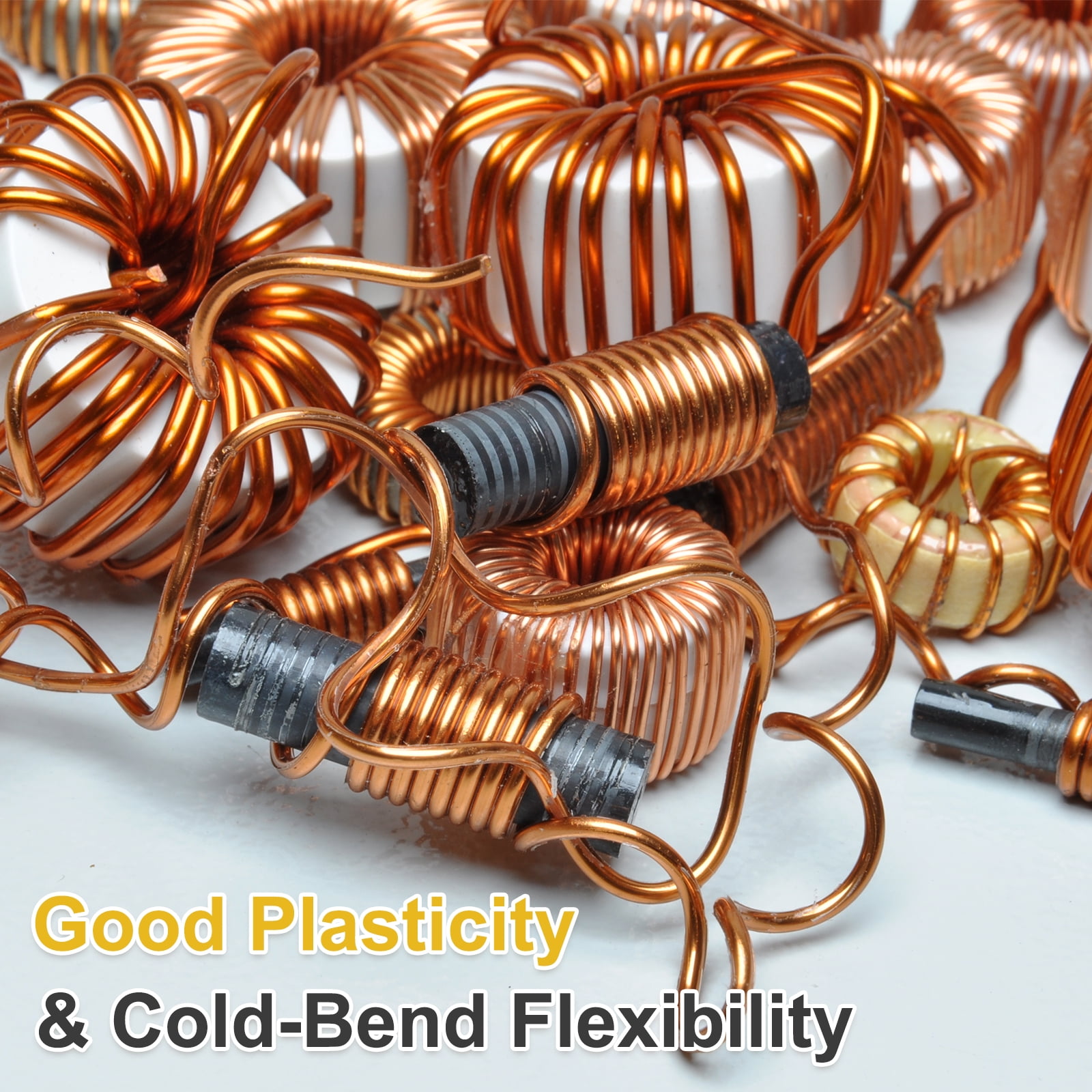 T2 Copper Tubing 0.15"ID x 1/4"OD x 5Ft, 99% Pure Copper Refrigeration Tube Seamless Flexible Coil Pipe