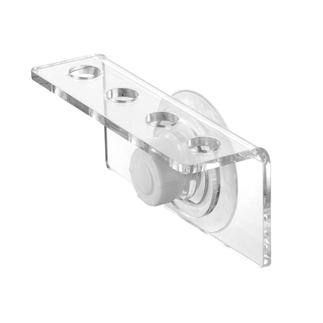 DimyFew Étagère Acrylique Corail avec Ventouse, Support pour Frag, Support d'Aquarium, Design Léger, Résistant à l'Usure, Rangée Unique, Surface Lisse, Convient à 4 Trous