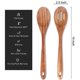 thumbnail image 4 of Set de cucharas de madera Renawe 36 cm de teca, para cocina, no tóxicas, 4 of 7