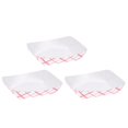 thumbnail image 2 of EeaseCA 50pcs Waterproof Oilproof Burger Box Disposable Paper Food Serving Tray Coating Snack Open Box Portable Fries Chicken Case, 2 of 8