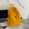 thumbnail image 4 of Casual Large Capacity Backpack Backpack Checkered Nylon Daypack with Multi Compartments Ergonomic Shoulder Strap for Travel, Hiking, Work and Daily Use 2026 Back to School(Yellow,30X13X35CM), 4 of 4