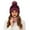 Wine, variant on AWZXDE Winter Glitter Sphere Ear Cover Hat Thermal Winter Hats For Women Cold Weather Thickened Warm Knitted Cap Pink