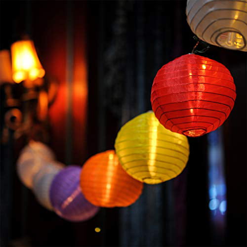 24 LED Submersible balloon paper lantern light Wedding Party Decoration 8 Colors 
