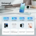 thumbnail image 3 of Wireless Charger for iPhone,3 in 1 Wireless Charging Station for iPhone 17 16 15 14 13 12 11 Pro Max Plus XS XR X 8,for iWatch 9 8 7 6 5 4 3 2 SE,for AirPods 3 2 Pro,Blue,No Adapter, 3 of 7