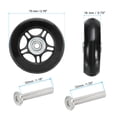 thumbnail image 2 of Unique Bargains Kit de Roues de Remplacement pour Valise, Roues Pivotantes 70mmx19mm, 2 of 7
