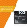 thumbnail image 4 of Methold Clapperboard de película, accesorio, placa de aviso, patrón impreso, resistente, grabación de vídeo, Director, claquetas, tableros de Electrónica  como se muestra 20x20x1.5 cm, 4 of 6