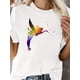 thumbnail image 4 of Vibrant Fairy Graphic T-Shirt for Women - Soft Stretchy 100% Cotton, Round Neck, Casual Sporty Design, Printed Fairy Pattern, Perfect for All Seasons and Occasions Tee For Adult, Men, Women, Teen, Te, 4 of 8