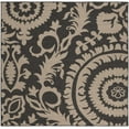 thumbnail image 6 of Hauteloom Loughton Living Room, Bedroom Patio Outdoor Area Rug - Traditional, Transitional - Black, Dark Red - 7'3" Square, 6 of 11
