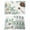 White Green, variant on Daisy Spring Floral Placemats Set of 12, Eucalyptus Leaves Watercolor Wooden Placemats for Dining Table, Place Mats for Kitchen Tabletop, Waterproof Wipeable Dining Table Mats Set