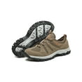 thumbnail image 3 of Frontwalk Mens Walking Shoes Mesh Hiking Shoe Lace Up Sneakers Climbing Lightweight Trekking Sneaker Men's Outdoor Brown 6, 3 of 9
