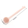 thumbnail image 4 of Toystoory Agitador de miel Dispensador de mango largo Cucharón Mezclador de chocolate Bebidas de fiesta Batido Stick Home Bar Herramientas de Cocina y Comedor Rosado, 4 of 6