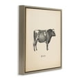 thumbnail image 4 of Stupell Industries Moo Farm Cow Sounds Animals Painting Brown Floater Framed Canvas Art Print Wall Art, 18 x 18, 4 of 10
