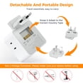 thumbnail image 4 of Kit adaptador de enchufe de viaje TESSAN para Europa, Reino Unido e India con USB, 4 of 6