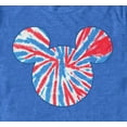 thumbnail image 2 of Men's Mickey & Friends Americana Tie Dye  Graphic Tee Royal Blue Heather Small, 2 of 5