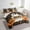 Fawn Brown, variant on Erosebridal Horror Ghost Bed in a Bag King size, Orange Pumpkin Bed Set, Cartoon Halloween Reversible Bedding King Size, Microfiber Room Decor, 7-Piece