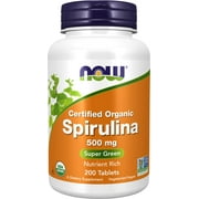 Spirulina 500 mg, Organic - 200 Tablets