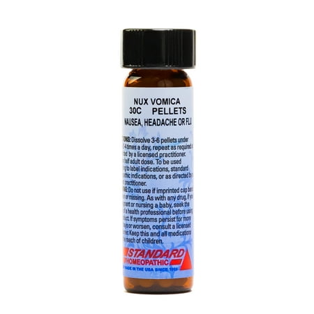 - Hyland's Nux Vomica 30C Pellets, Natural Relief of Nausea, Headache or Flu, 160 Count