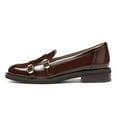 thumbnail image 2 of YDN Women Round Toe Monk Strap Lofers Buckle Slip on Low Chunky Heels Daily Work Walking Shoes Size 8.5 Brown, 2 of 5