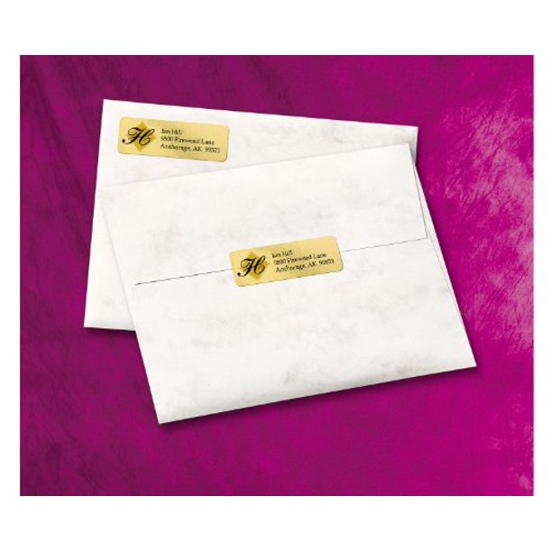 Avery Foil Mailing Labels, 3/4 x 2-1/4, Gold, 300/Pack, PK - AVE8987 - Walmart.com - Walmart.com