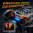 thumbnail image 6 of DEERC 1/14 Fast Brushless RC Car for Adults, Max 46+ mph Off-Road Truck, 4WD Waterproof RC, High Speed Remote Control Car, 2 * 3S Lipo, All Terrain RC Truggy for Snow, Sand & Mud, 6 of 7