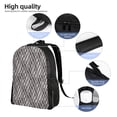 thumbnail image 3 of Lafuoo Black White Stripes Pattern Single-sided Backpack, Waterproof with Computer Compartment, Suitable for Business, Travel, Sports-One Size, 3 of 6