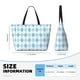 thumbnail image 4 of Easygdp Blue and White Squares Bolsa de Viaje de Playa de Gran Capacidad, Bolsa Tote Perfecta para la Playa, Escapadas de Fin de Semana y Viajes, 4 of 7