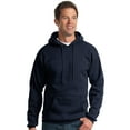 thumbnail image 4 of Port & Company PC90HT Mens Essential Fleece Pullover Hooded Sweatshirt, Navy - 3XL Tall, 4 of 4