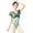 Green, variant on Fake Two-pieces Dance Leotards for Women Nylon Short Sleeves Ballet Bodysuit