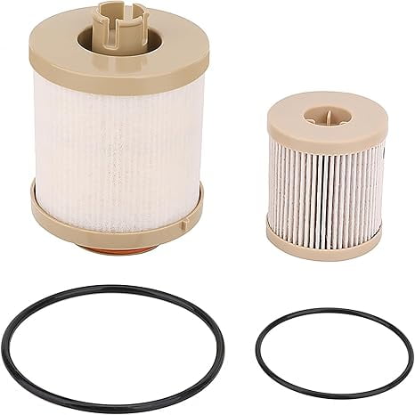 FD4616 Diesel Fuel Filter For 03-07 Ford F250 F350 F450 F550 Super Duty 03-05 Ford Excursion 6.0L Powerstroke Replaces 3C3Z9N184CB 3C349N074BA 3C3Z9N184CA Upper Fuel Bowl Lower Lifter Pump Filter
