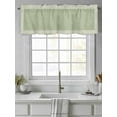 thumbnail image 4 of Valances for Windows Sage Green Abstract Art Rod Pocket Cafe Window Treatments Valance Curtains for Kitchen Bathroom Laundry Basement Windows 60"x18", 4 of 9