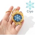 thumbnail image 3 of Genshin Impact Vision Luminous Keychain, Gold Game Figure Key Chain Pendant Keyring Accessories Cosplay Costume Gifts, 3 of 5