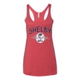thumbnail image 2 of Wild Bobby Ford Shelby Retro Cobra Logo Women Tri-Blend Racerback Tank Top, 2 of 6
