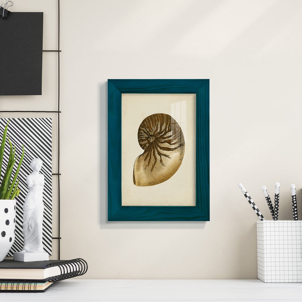 Sealife Collection V - Framed Print w/glass - Ocean Blue